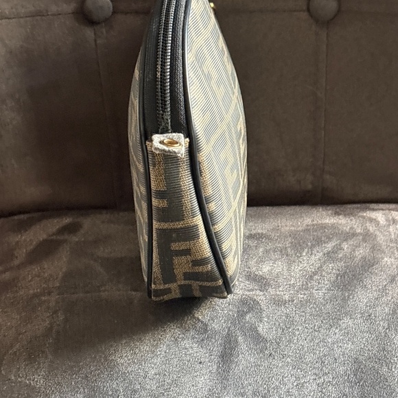 Vintage 80’s 90’s Fendi Zucca Bag PVC Canvas No Strap - Picture 4 of 12